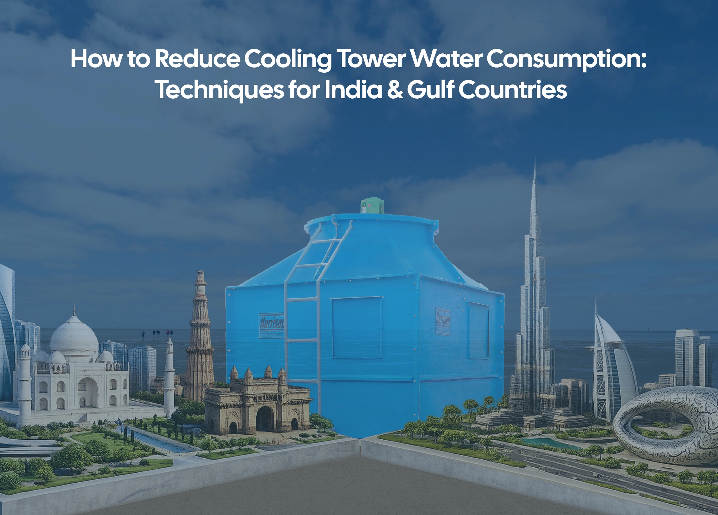 How to Reduce Cooling Tower Water Consumption: Techniques for India & Gulf Countries